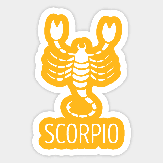 Astrological Zodiac Tee Shirts - Scorpio the Scorpion Sticker by Nonstop Shirts